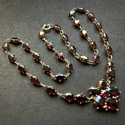 Vintage tracht collier granat - vintage,
