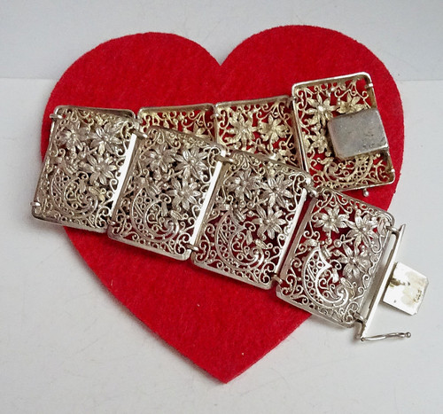 Armband 835 silber filigran - armband,