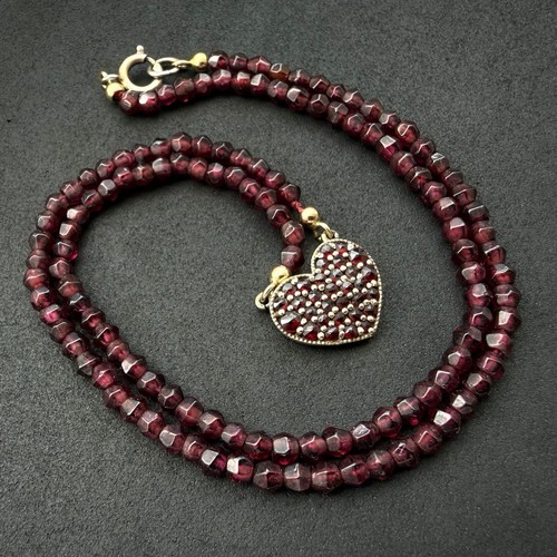 Vintage herz collier kette - vintage,