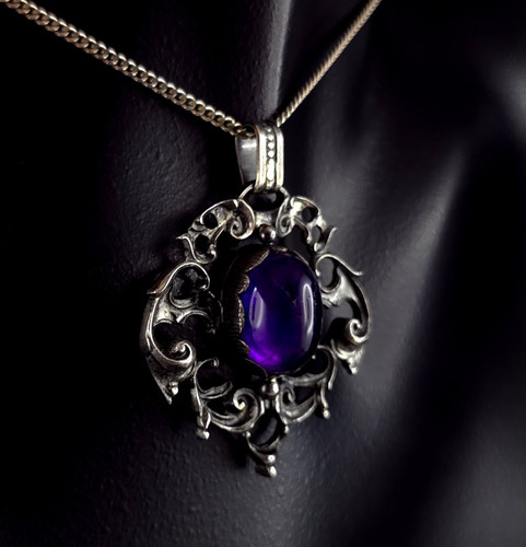 Anhänger silber amethyst - silber,