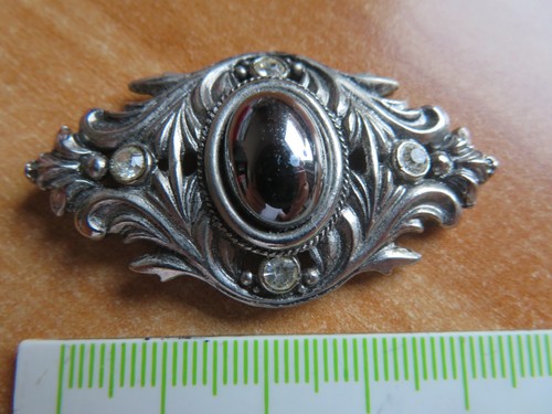 Trachtenbrosche mit silber