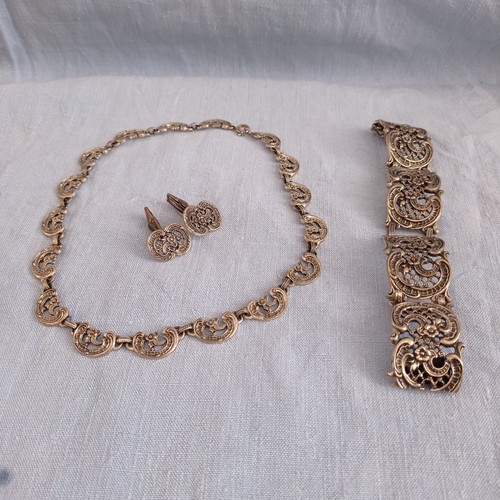 Trachtenschmuck set silber - trachtenschmuck, set,