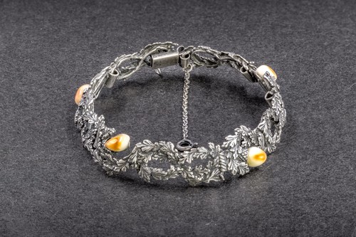 Trachtenarmband 835 silber - silber, 4