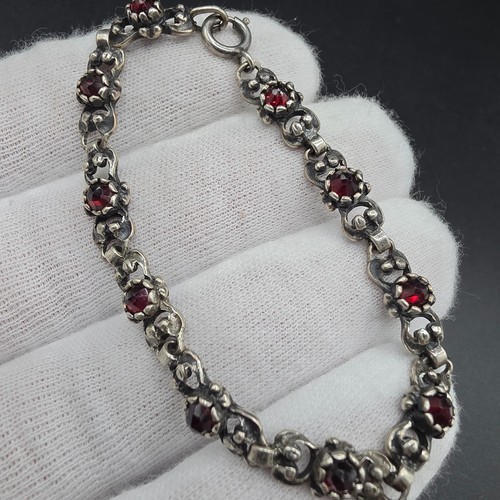 Granat kette armband tracht - granat,