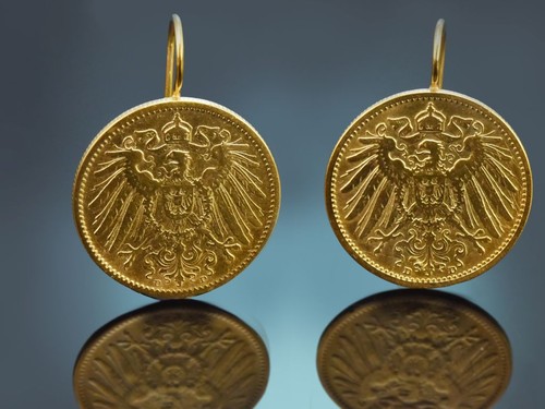 Trachten münz ohrringe aus - trachten,