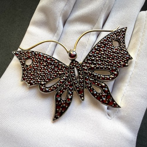 Vintage schmetterling brosche - schmetterling,