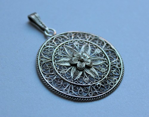 Anhänger filigran silber 800 - anhänger,