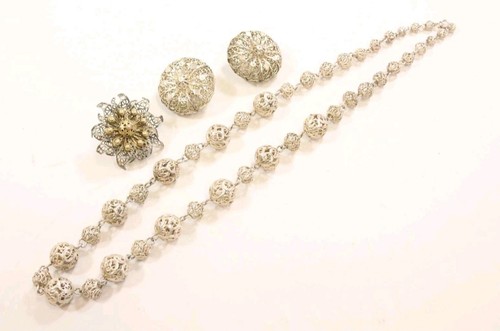 Antikes filigran schmuck - antikes, schmuck-set