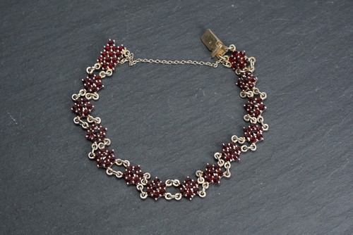 Granat armreif biedermeier - granat,